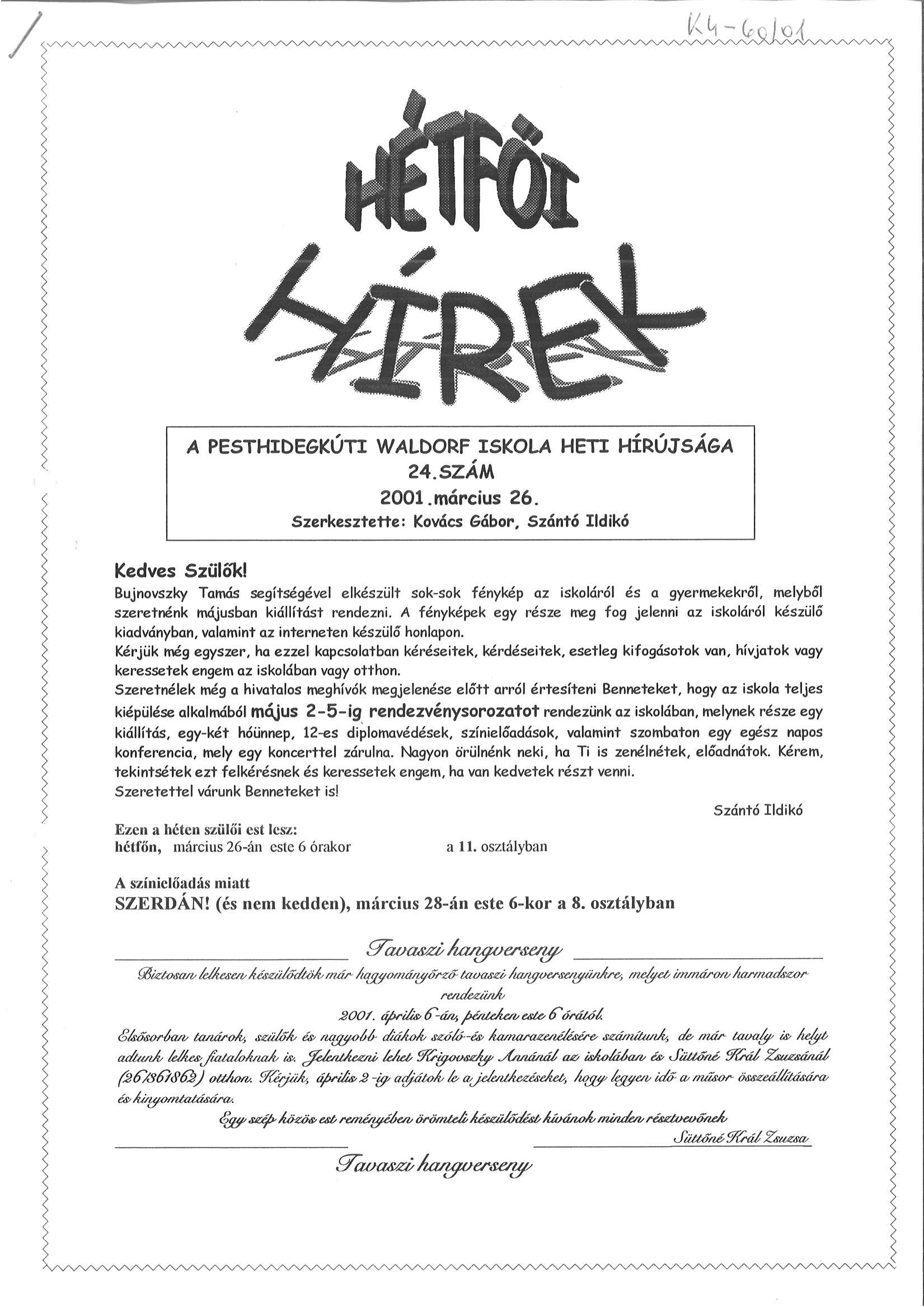 Az iskolaújságok története – 2. rész